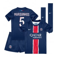 Paris Saint-Germain Marquinhos #5 Hjemme Trøje Børn 2024-25 Kortærmet (+ Korte bukser)